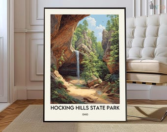 Hocking Hills State Park Print, Hocking Hills Wall Art, Hocking Hills Poster, Hocking Hills Photo, Hocking Hills art, Hocking Hills Ohio