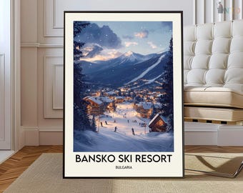 Bansko Ski Resort poster, Bansko Ski Resort Wall Art, Bansko Ski Resort Print, Bansko Ski Resort Photo, Bansko Ski Resort Bulgaria poster