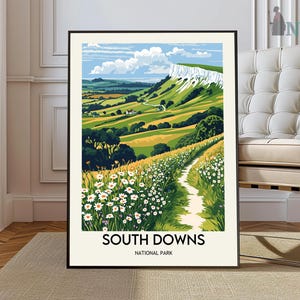 South Downs poster, South Downs Wall Art, South Downs Print, South Downs Photo, South Downs Poster Print, South Downs England Travel Poster