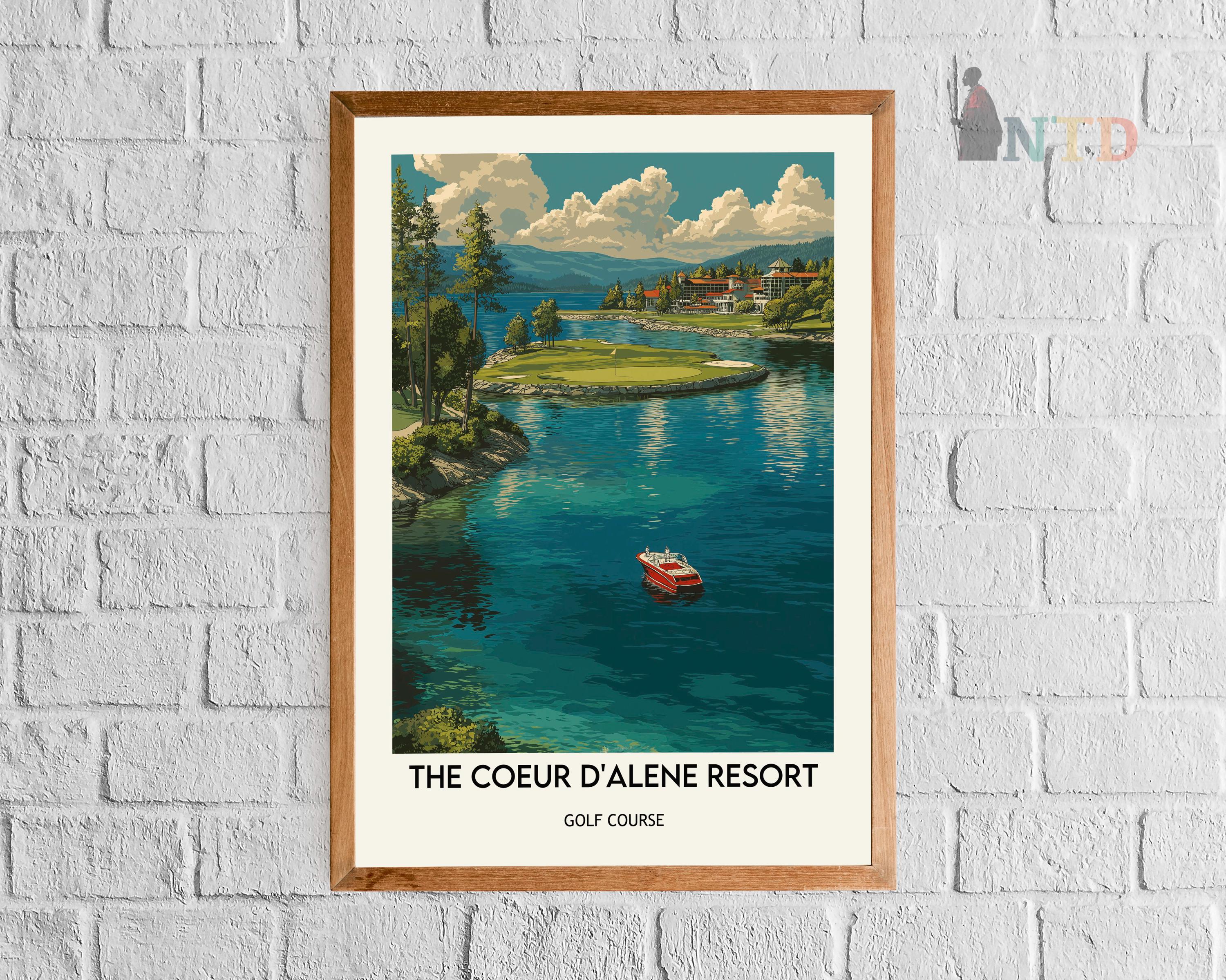 Coeur D'alene Resort Golf Course Poster, Coeur D'alene Resort Golf