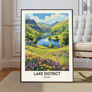 Lake District Print, Lake District Poster, Lake District Wall Art, Lake District Travel, Lake District art print, Lake District artwork