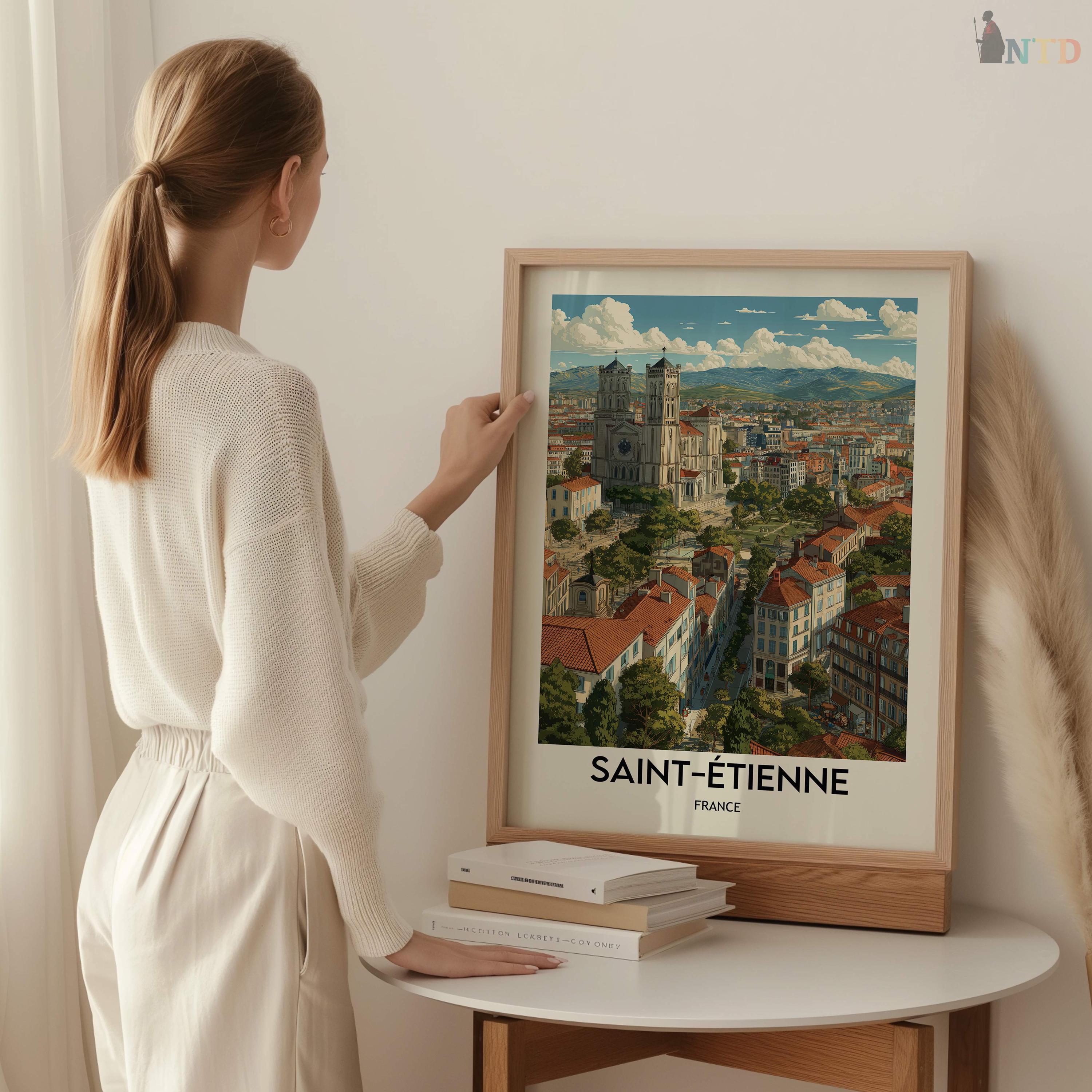 Saint-Étienne France Poster: Museum-quality Print, Ready to Hang