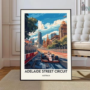 Adelaide Street Circuit-poster, Adelaide Street Circuit-muurkunst, Adelaide Street Circuit-afdruk, Adelaide Street Circuit-foto