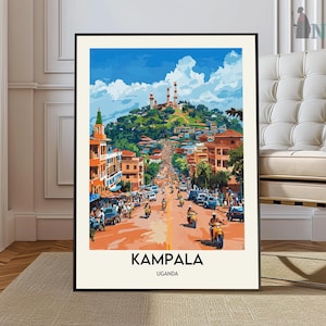 Kampala Poster, Kampala Wall Art, Kampala Print, Kampala Photo, Kampala Poster Print, Kampala Travel Poster, kampala Uganda Entebbe Jinja