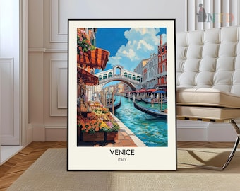 Venice Art, Venice Italy, Venice Canal, Venice Photo, Venice Travel, Italy Poster, Venice Artwork, Venice Skyline, Venice Italy poster