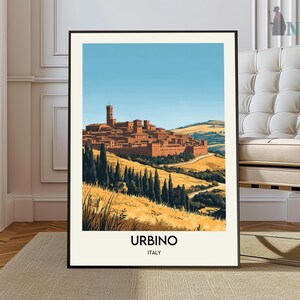 Urbino Travel Print Wall Art Urbino Wall Hanging Home Décor Urbino Gift Art Lovers Italy Art Lover Gift Urbino Print Urbino Italy Wall Print