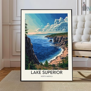 Lake Superior poster, Lake Superior Wall Art, Lake Superior Print, Lake Superior Photo, Lake Superior art, Lake Superior Great Lakes poster