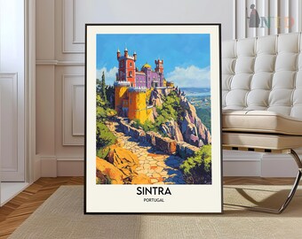 Impressão de Sintra, Arte de Sintra, Cartaz de Sintra, Foto de Sintra, Impressão de Cartaz de Sintra, Pintura de Sintra, Cartaz de Portugal, Arte de Sintra, Arte de parede de Sintra
