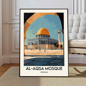 Al-Aqsa Mosque Poster, Al-Aqsa Mosque Wall Art, Al-Aqsa Mosque Print, Al-Aqsa Mosque Photo, Al-Aqsa Mosque decor, Old City of Jerusalem