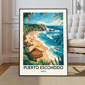 Puerto Escondido poster, Puerto Escondido Wall Art, Puerto Escondido Print, Puerto Escondido Photo, Puerto Escondido Mexico, Oaxaca Mexico