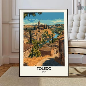 Toledo Print, Toledo Wall Art, Toledo Poster, Toledo Photo, Toledo Poster Print, Toledo  Travel Poster, Toledo Spain, Alcázar of Toledo