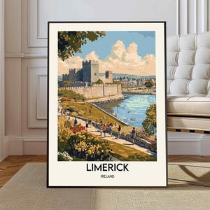 Limerick poster, Limerick Wall Art, Limerick Print, Limerick Photo, Limerick Poster Print, Limerick Travel Poster, Ireland poster