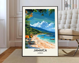 Jamaica poster, Jamaica Wall Art, Jamaica Print, Jamaica Photo, Jamaica Poster Print, Jamaica Travel Poster, Jamaica Gift