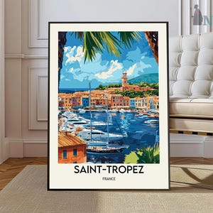 Póster de Saint-Tropez, Arte mural de Saint-Tropez, Impresión de Saint-Tropez, Foto de Saint-Tropez, Impresión de póster de Saint-Tropez, Saint-Tropez Riviera Francesa