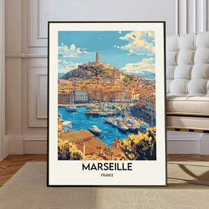 Marseille poster, Marseille Wall Art, Marseille Print, Marseille Photo, Marseille Poster Print, Marseille Travel Poste, Côte d&#39;Azur region