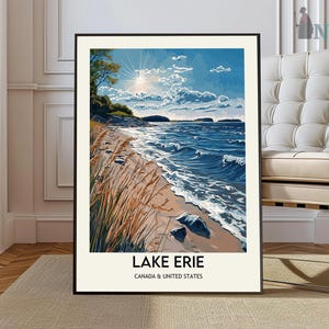 Lake Erie-poster, Lake Erie-muurkunst, Lake Erie-print, Lake Erie-foto, Lake Erie-posterprint, Lake Erie-decor, kunst Lake Erie-grote meren