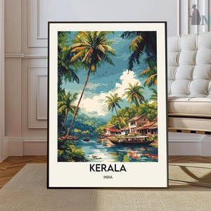 Kerala Poster, Kerala Wall Art, Kerala Print, Kerala Photo, Kerala Poster Print, Kerala Travel Poster, Varkala beach poster, Kovala poster
