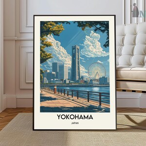 Yokohama Print, Yokohama Wall Art, Yokohama Poster, Yokohama Photo, Yokohama Poster Print, Yokohama Travel Poster, Yokohama Japan poster