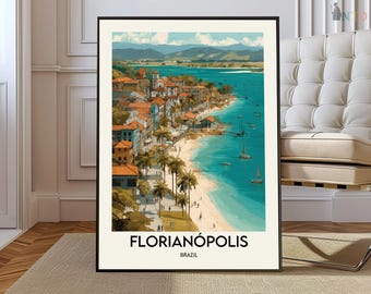 Florianopolis poster, Florianopolis wall art, Florianopolis print, Florianopolis photo, Florianopolis poster print, Florianopolis Brazil