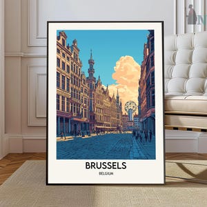 Brussels Print, Brussels Wall Art, Brussels Poster, Brussels Photo, Brussels Poster Print, Brussels Travel Poster, Brussels Belgium poster