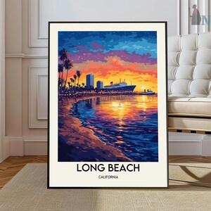Long Beach Print, Long Beach Wall Art, Long Beach Poster, Long Beach Photo, Long Beach Poster Print, Long Beach California poster