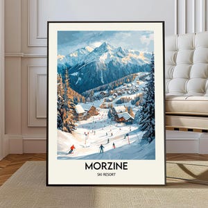 Morzine Ski Resort poster, Morzine Ski Resort Wall Art, Morzine Ski Resort Print, Morzine Ski Resort Photo, Morzine Ski Resort France Poster