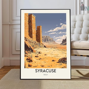 Syracuse Print Italy, Syracuse Photo Poster, Syracuse Travel Wall Art, Syracuse Map Print, Syracuse Photography Print, Syracuse Wall Décor