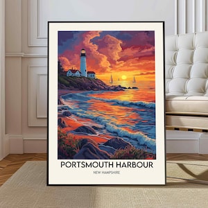 Portsmouth Harbour poster, Portsmouth Harbour print, Portsmouth Harbour England, Portsmouth Harbour decor, Portsmouth Harbour Wall art