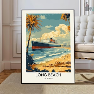 Long Beach Print, Long Beach Wall Art, Long Beach Poster, Long Beach Photo, Long Beach Poster Print, Long Beach California poster