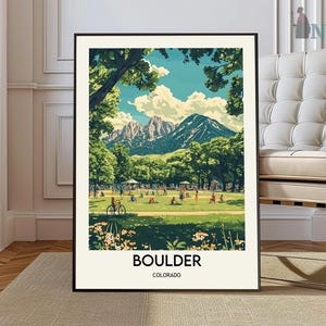 Boulder print, Boulder poster, Boulder Art Print, Boulder kunst aan de muur, Boulder artwork, Boulder foto, Boulder fotografie, Boulder Colorado