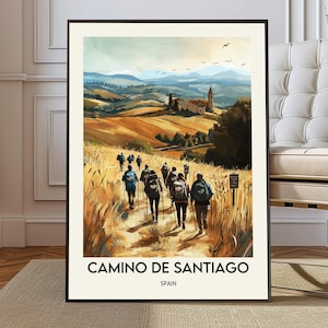 Pôster do Caminho de Santiago: Arte de Peregrinação à Espanha, Impressão da Catedral