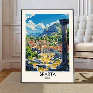 Sparta poster, Sparta Wall Art, Sparta Print, Sparta Photo, Sparta Poster Print, Sparta Travel Poster, Sparta city poster, Sparta Greece