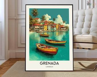 Grenada Print, Grenada Wall Art, Grenada Poster, Grenada Photo, Grenada Poster Print, Grenada Travel Poster, Grenada Caribbean poster