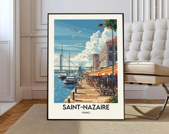 Saint-Nazaire poster, Saint-Nazaire Wall Art, Saint-Nazaire Print, Saint-Nazaire Photo, Saint-Nazaire Poster Print, Saint-Nazaire France
