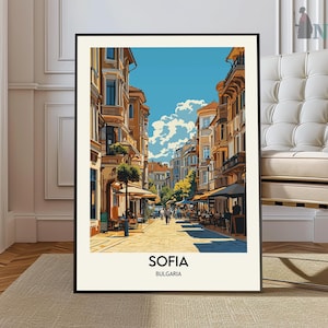 Sofia Print, Sofia Poster, Sofia Wall Art, Sofia Travel, Sofia art print, Sofia artwork, Sofia Photo, Sofia Bulgaria Print, Sofia cityscape