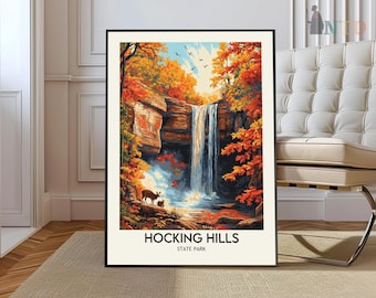 Hocking Hills State Park Print, Hocking Hills Wall Art, Hocking Hills Poster, Hocking Hills Photo, Hocking Hills art, Hocking Hills Ohio