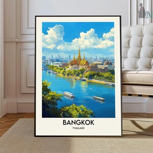 Bangkok Print, Bangkok Wall Art, Bangkok Poster, Bangkok Photo, Bangkok map, Bangkok Wall Décor, Bangkok Travel Poster, Bangkok Thailand