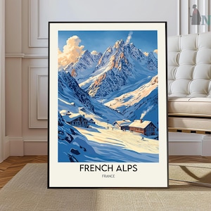 French Alps Poster, French Alps Print, French Alps Wall Art, Alps Print, French Alps Landscape, French Alps Decor, Alps Art