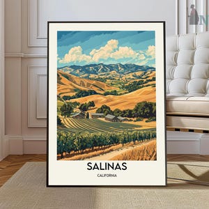 Salinas poster, Salinas Wall Art, Salinas Print, Salinas Photo, Salinas Poster Print, Salinas Travel Poster, Salinas California poster