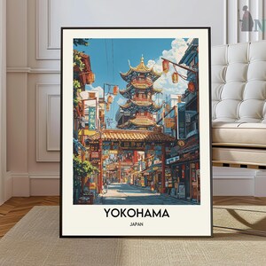Yokohama Print, Yokohama Wall Art, Yokohama Poster, Yokohama Photo, Yokohama Poster Print, Yokohama Travel Poster, Yokohama Japan poster