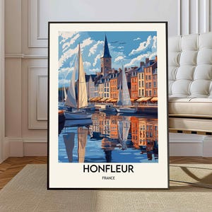Honfleur Poster, Honfleur Wandkunst, Honfleur Druck, Honfleur Foto, Honfleur Poster Druck, Honfleur Reiseplakat, Normandie Frankreich Plakat