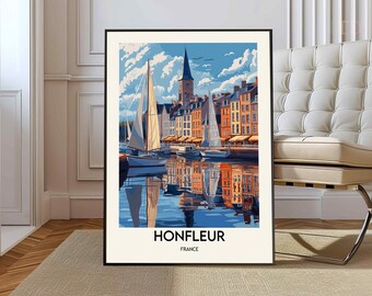 Honfleur Poster, Honfleur Wall Art, Honfleur Print, Honfleur Photo, Honfleur Poster Print, Honfleur Travel Poster, Normandy France Poster
