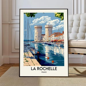 La Rochelle poster, La Rochelle Wall Art, La Rochelle Print, La Rochelle Photo, La Rochelle Poster Print, La Rochelle France Poster