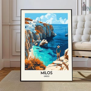 Milos Print, Milos Wall Art, Milos Poster, Milos Photo, Milos Poster Print, Milos  Travel Poster, Milos Greece,  Sarakiniko, Firiplaka