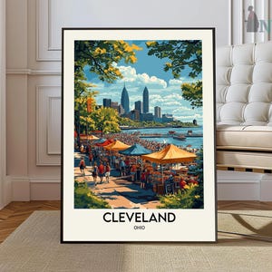 Cleveland Print, Cleveland Poster, Cleveland Wall Art, Cleveland Art Print, Cleveland Artwork, Cleveland Photo, Ohio Print, Ohio Poster