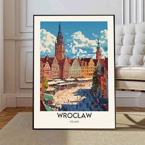 Wroclaw poster, Wroclaw Wall Art, Wroclaw Print, Wroclaw Photo, Wroclaw Poster Print, Wroclaw Travel Poster, Wroclaw Poland poster