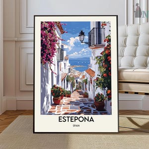 Poster van Estepona, kunst aan de muur van Estepona, afdrukken van Estepona, foto van Estepona, poster van Estepona, poster van Estepona, Spanje, poster van Malaga, poster van Andalusië