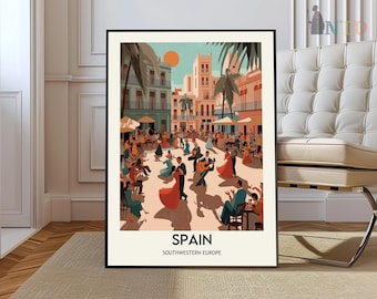 Spain Print, Spain Wall Art, Spain Poster, Spain Photo, Spain Poster Print, Spain Wall Decor, Madrid city, Barcelona city, Malaga city