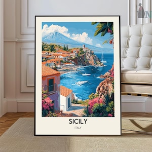 Sicily Print, Sicily Wall Art, Sicily Poster, Sicily Photo, Sicily Poster Print, Sicily Travel Poster, Sicily Italy poster