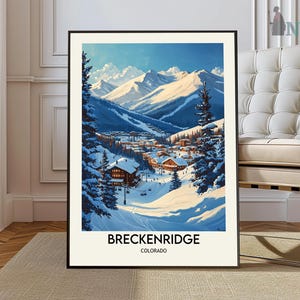 Breckenridge Travel Print Wall Art Breckenridge Wall Hanging Home Décor Breckenridge Gift Art Lovers Ski Art Lover Gift Breckenridge Print